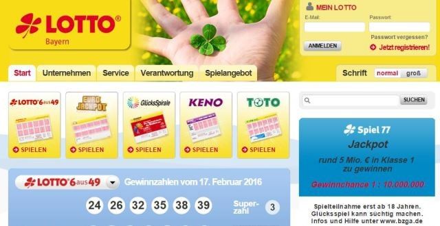 Millionen Lotto Bayern - 551655